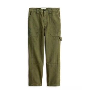 ALEX MILL Phoebe Straight Leg Cargo Pants Size 24 Green Casual Utility Cotton